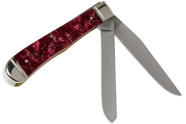 Imagen para Case Trapper Burgundy Smooth Kirinite, Fluted Bolsters, 23180 10254 SS navaja