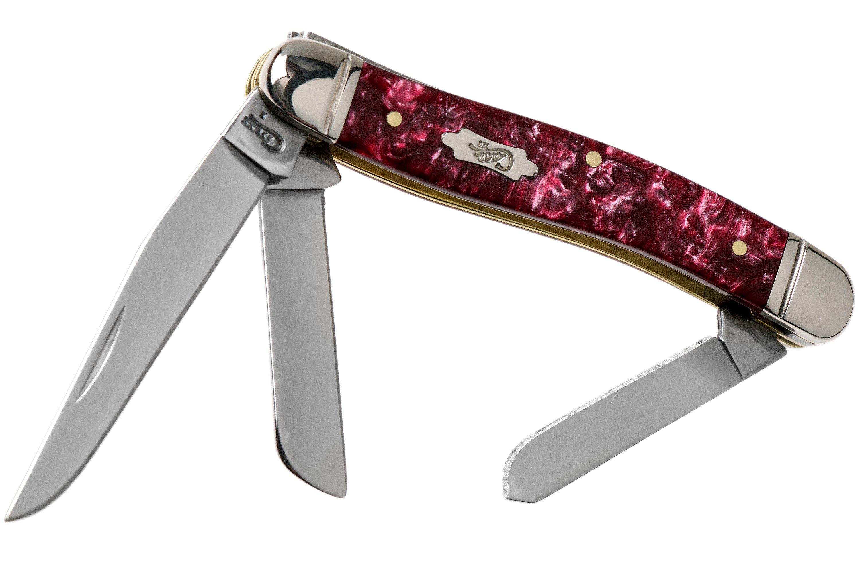Case Medium Stockman Burgundy Smooth Kirinite, Fluted