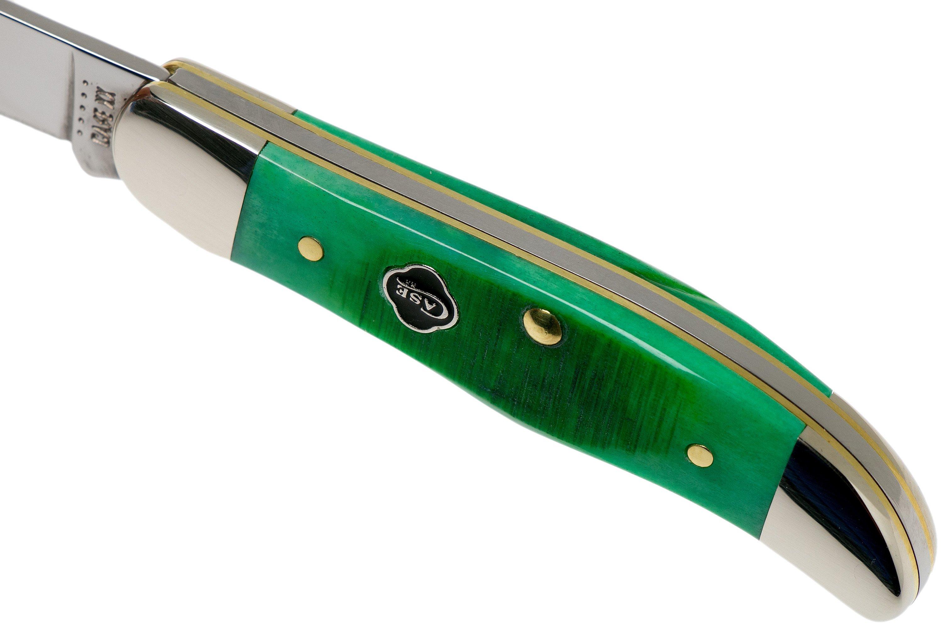 Case Pocket Hunter Clover Green Bone, Sawcut Jig, 23211, 61165 SS navaja Compras con ventajas