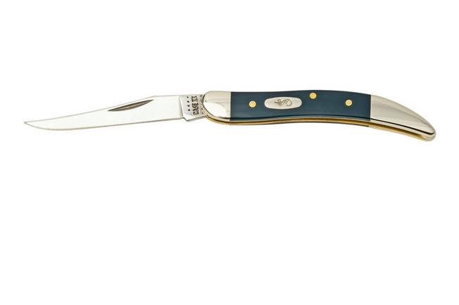 Case Small Texas Toothpick Navy Blue Synthetic, 23617, 4254 SS pocket knife