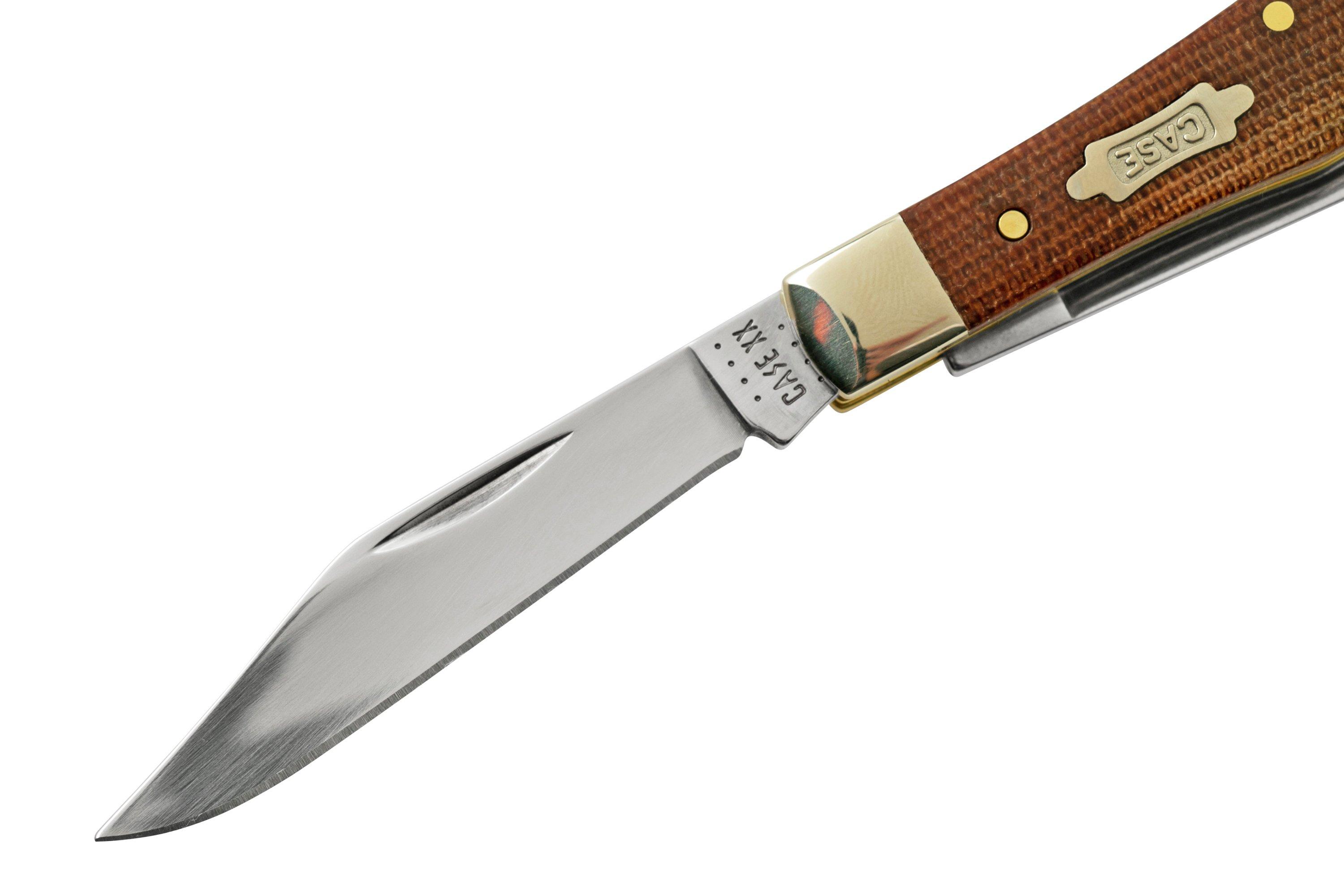 Case Small Swell Centre Jack Natural Canvas Micarta 23694, 10225 SS ...