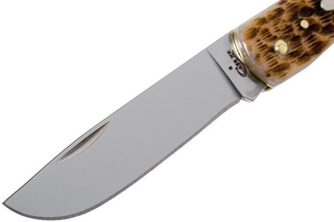 Case Sod Buster Jr Amber Jigged Bone, 00245, 6137 SS pocket knife