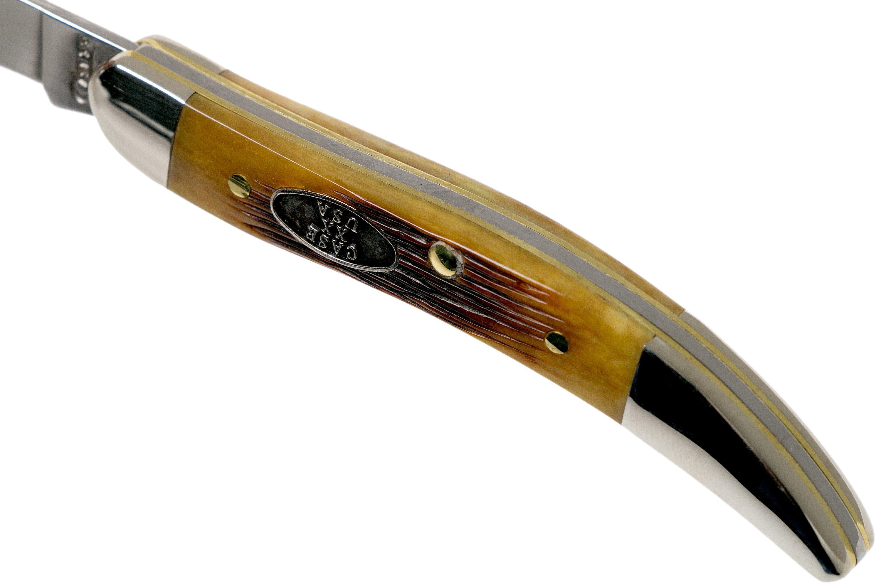 Case Small Texas Toothpick Antique Bone, Barnboard Jig, 25153, 610096