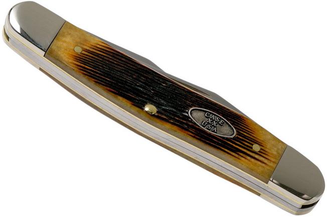 Image for Case Muskrat Antique Bone, Barnboard Jig, 25154, MUSKRAT SS pocket knife