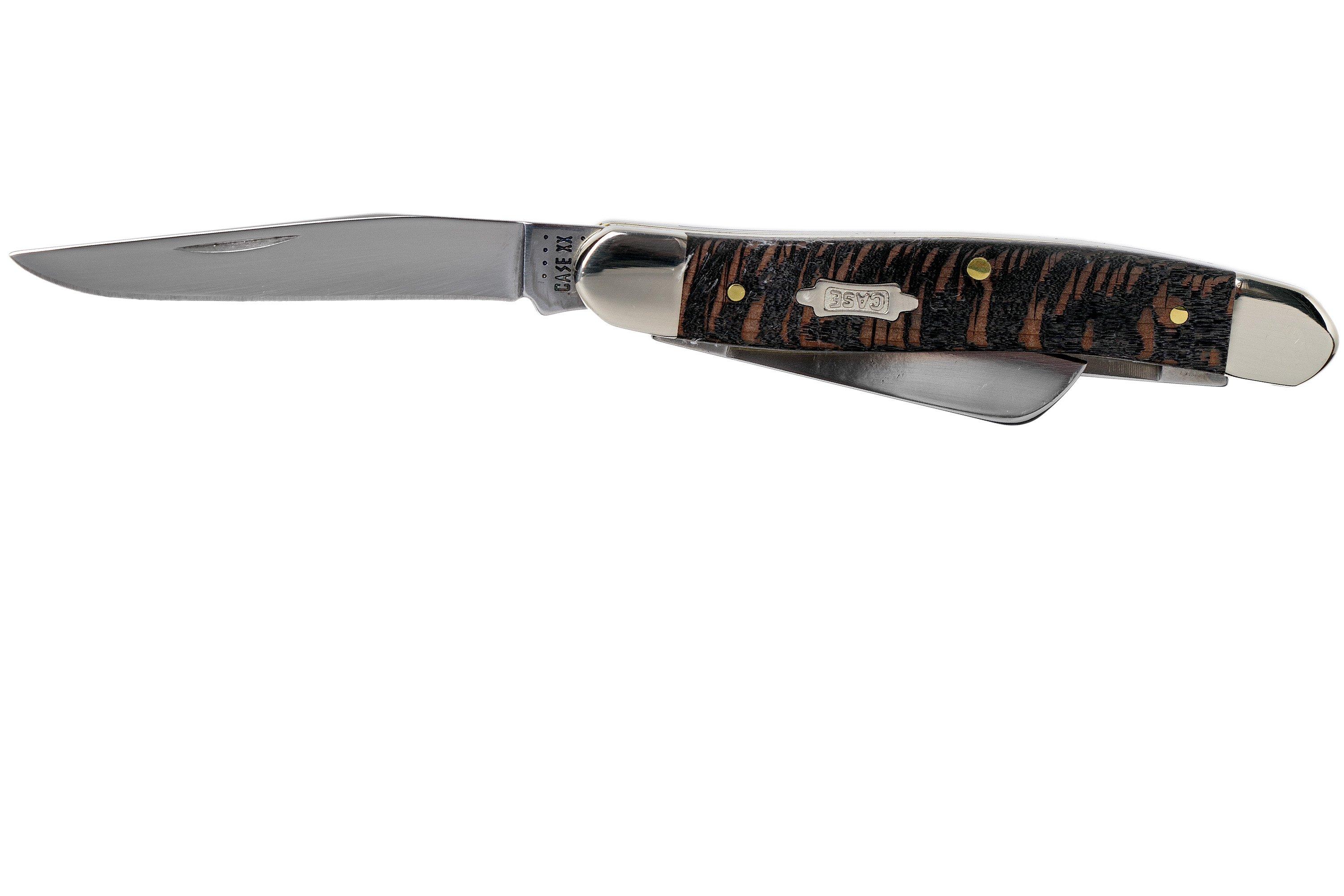 Case Medium Stockman Black Sycamore Wood, 25573, 7318 SS navaja ...