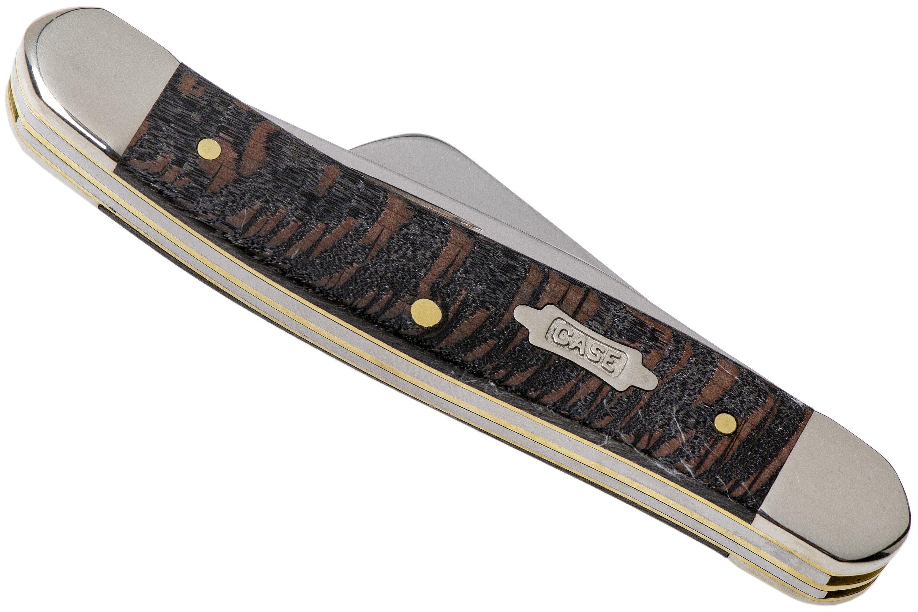 Case Medium Stockman Black Sycamore Wood, 25573, 7318 SS navaja ...