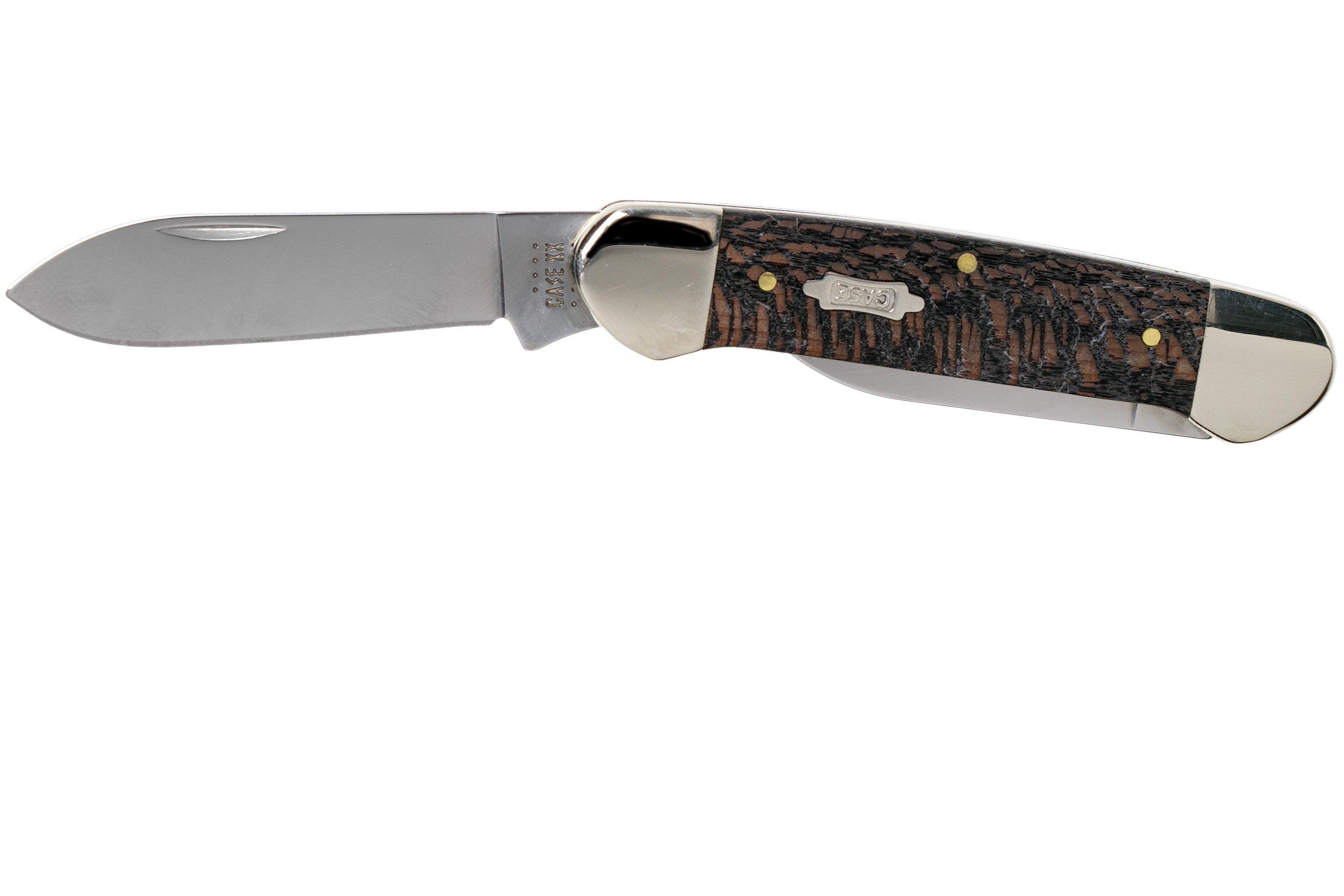 Case Canoe Black Sycamore Wood, 25574, 72131 SS pocket knife
