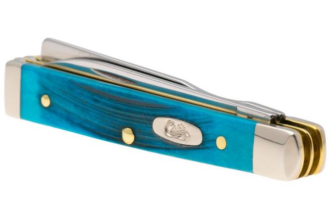 Afbeelding voor Case Baby Doc Caribbean Blue Bone, Sawcut Jig, 25582, 6282SP SS zakmes