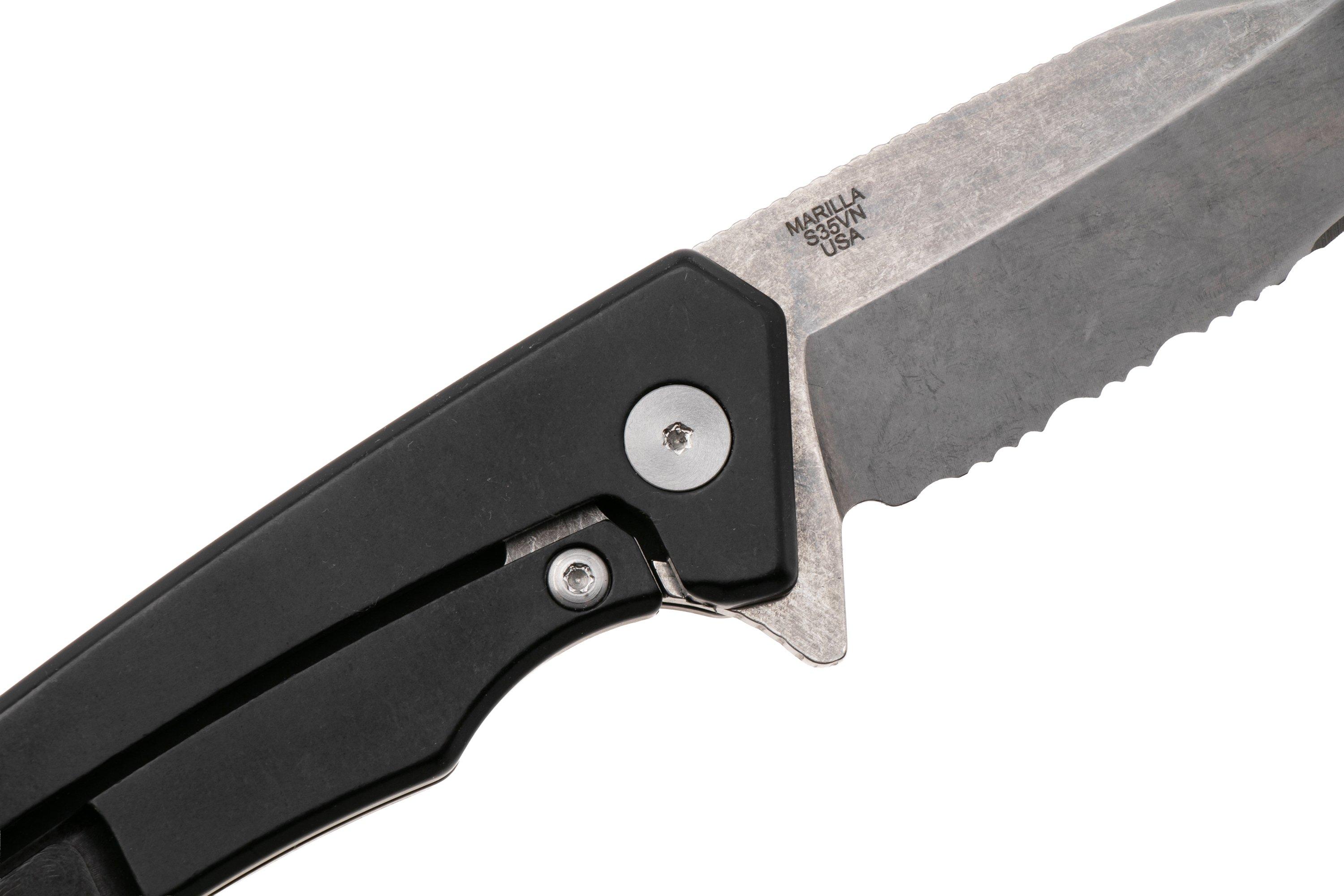Case Marilla Black Anodized Aluminum, Black G10 Inlay, 25878, S35VN ...