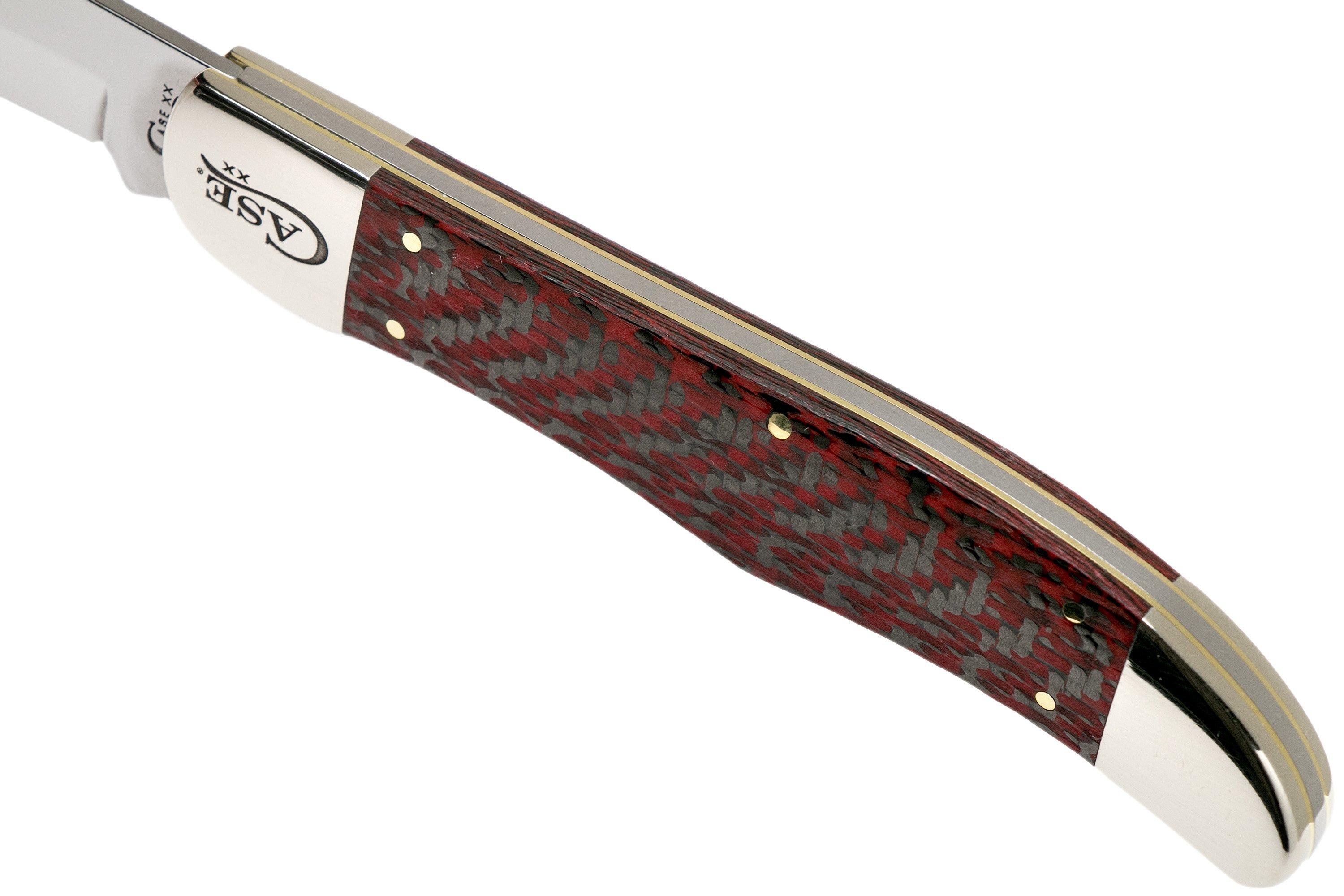 Case Large Folding Hunter Red & Black Carbon Fibre, 25926, 10165 CV