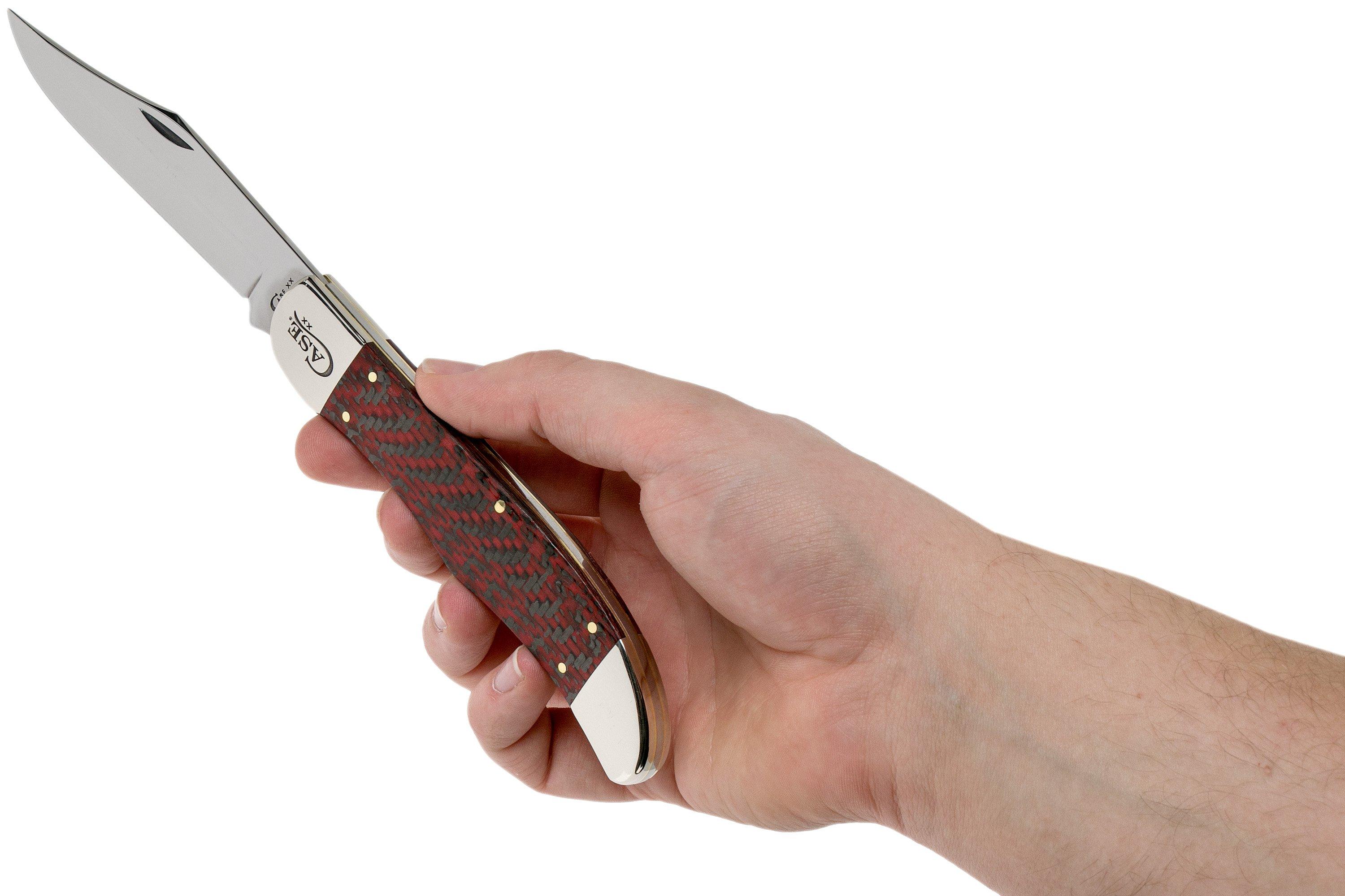 Case Large Folding Hunter Red & Black Carbon Fiber, 25926, 10165 CV