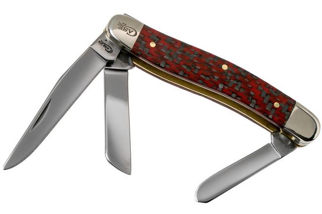 Imagen para Case Medium Stockman Red & Black Carbon Fiber, 25928 10318 CV navaja