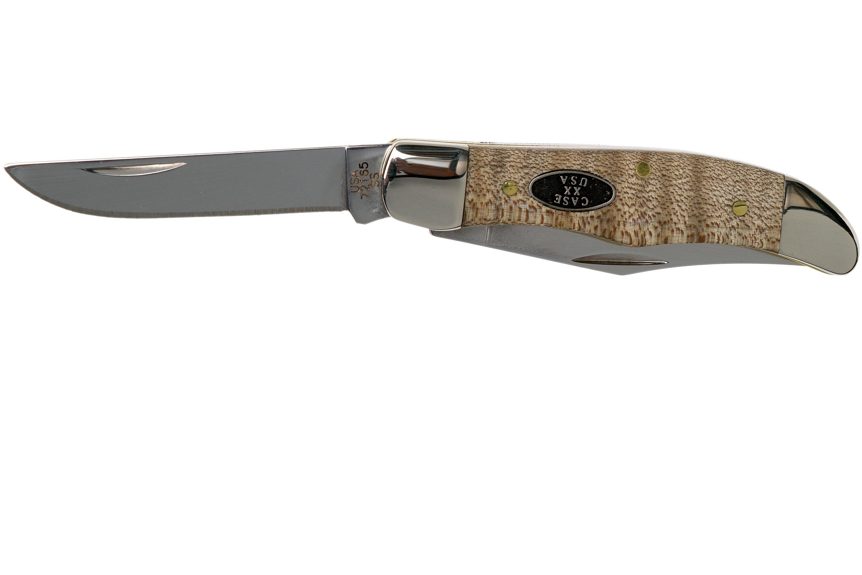 Case Pocket Hunter Natural Curly Maple Smooth, 25941, 72165 SS pocket knife Advantageously