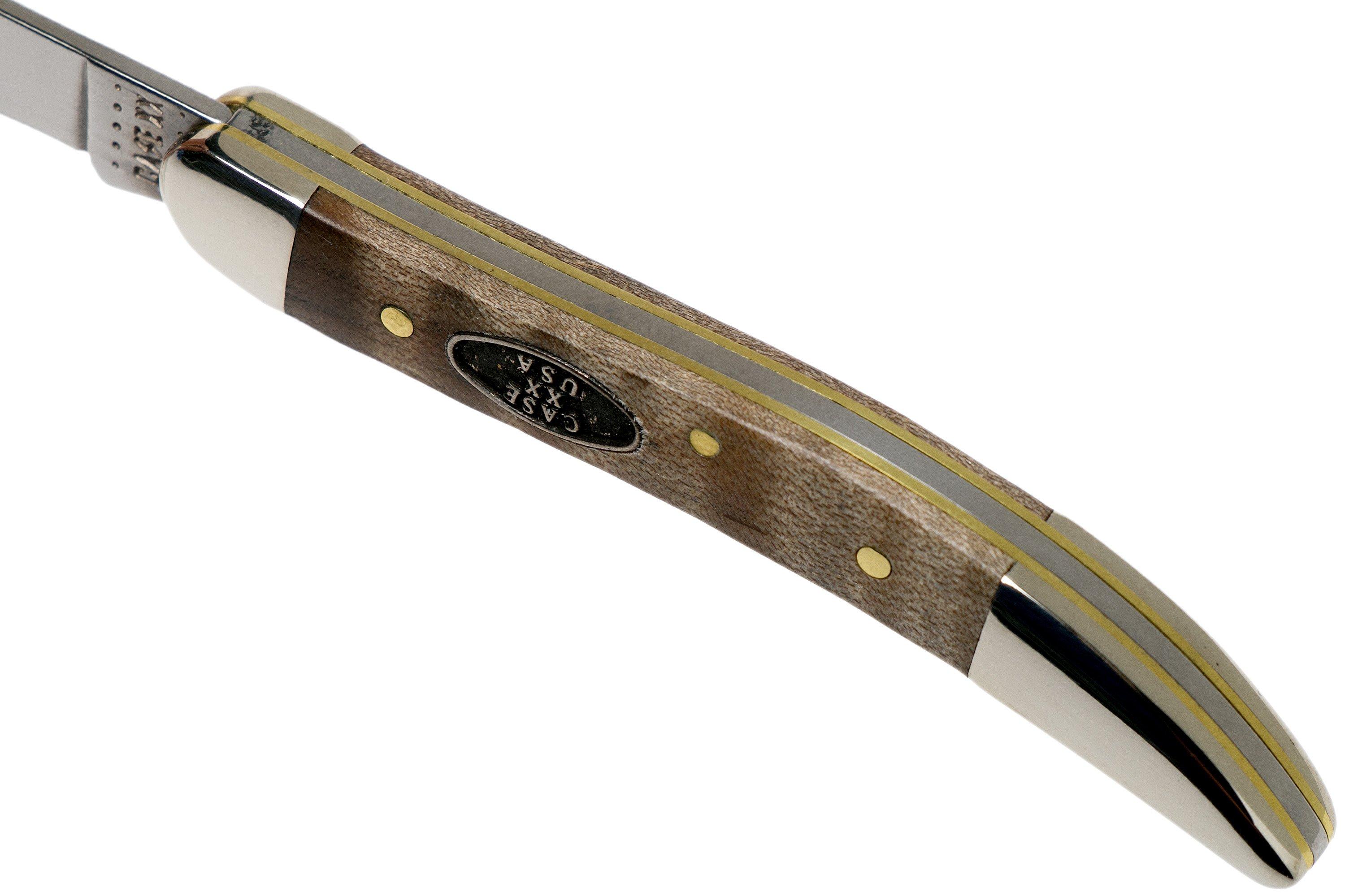 Case Small Texas Toothpick Natural Curly Maple Smooth, 25942, 710096 SS