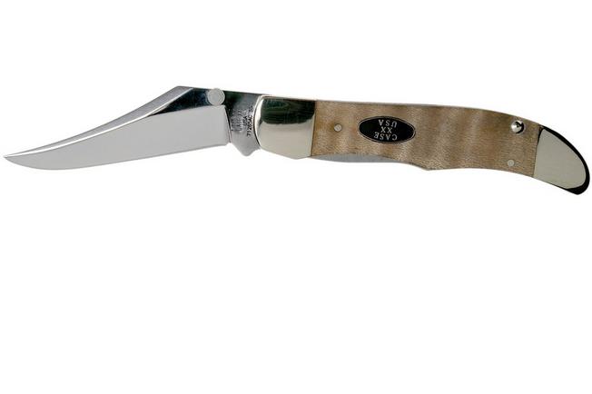 Imagen para Case Kickstart Mid Folding Hunter Natural Curly Maple Smooth, 25946, 71265AC SS navaja