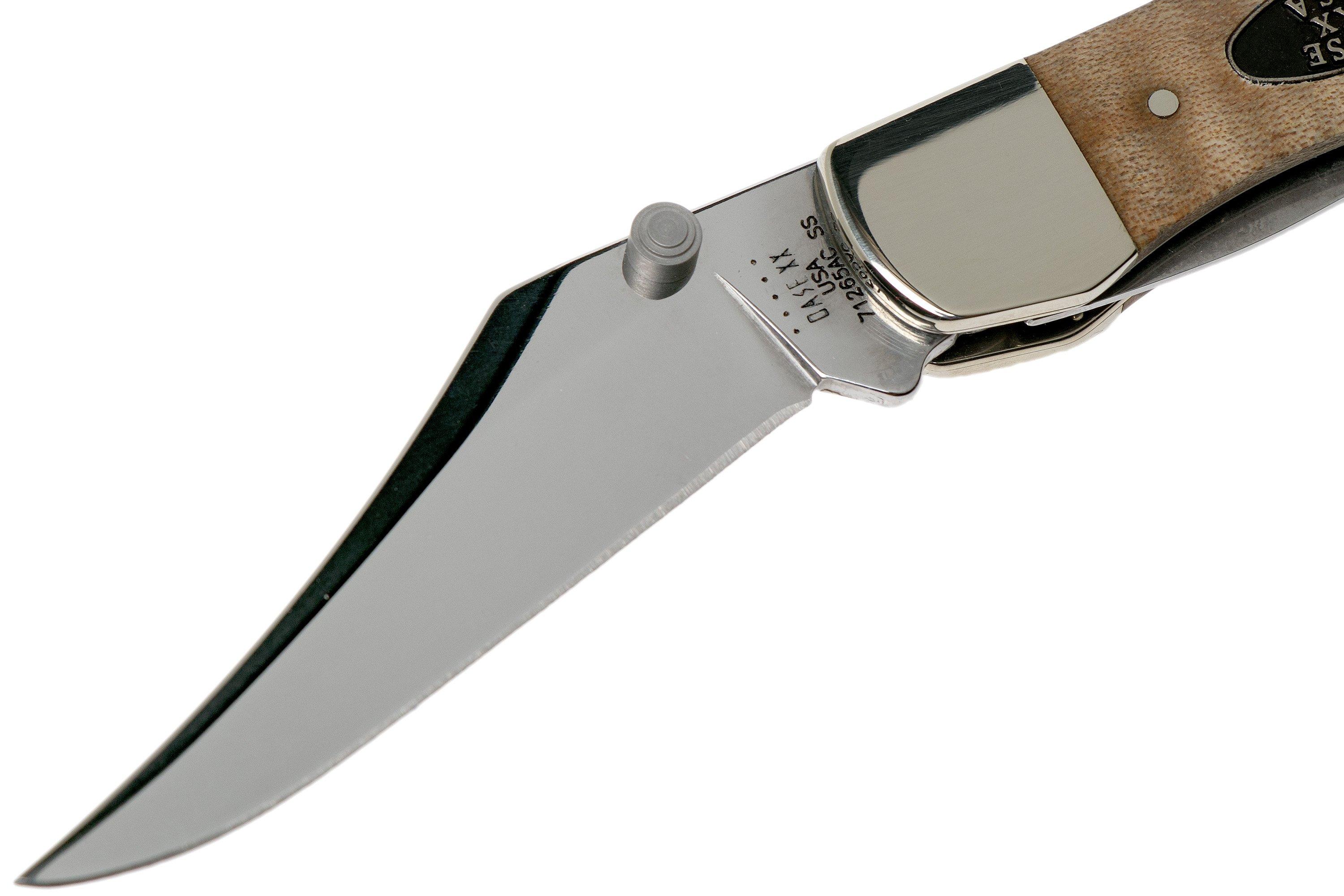 Case Kickstart Mid Folding Hunter Natural Curly Maple Smooth, 25946, 71265AC SS pocket knife