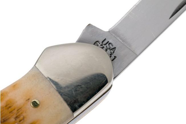 Case Canoe Amber Jigged Bone, 00263, 62131 CV pocket knife