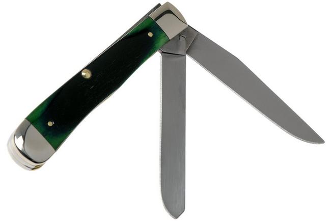 Image for Case Trapper Hunter Green Bone, Sawcut, 27660, 6254 SS pocket knife