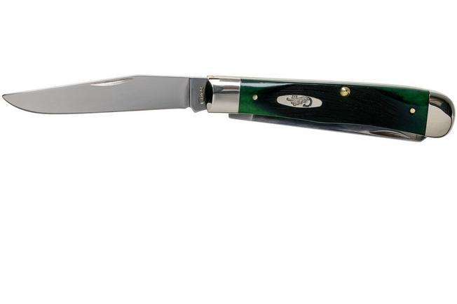 Image for Case Trapper Hunter Green Bone, Sawcut, 27660, 6254 SS pocket knife