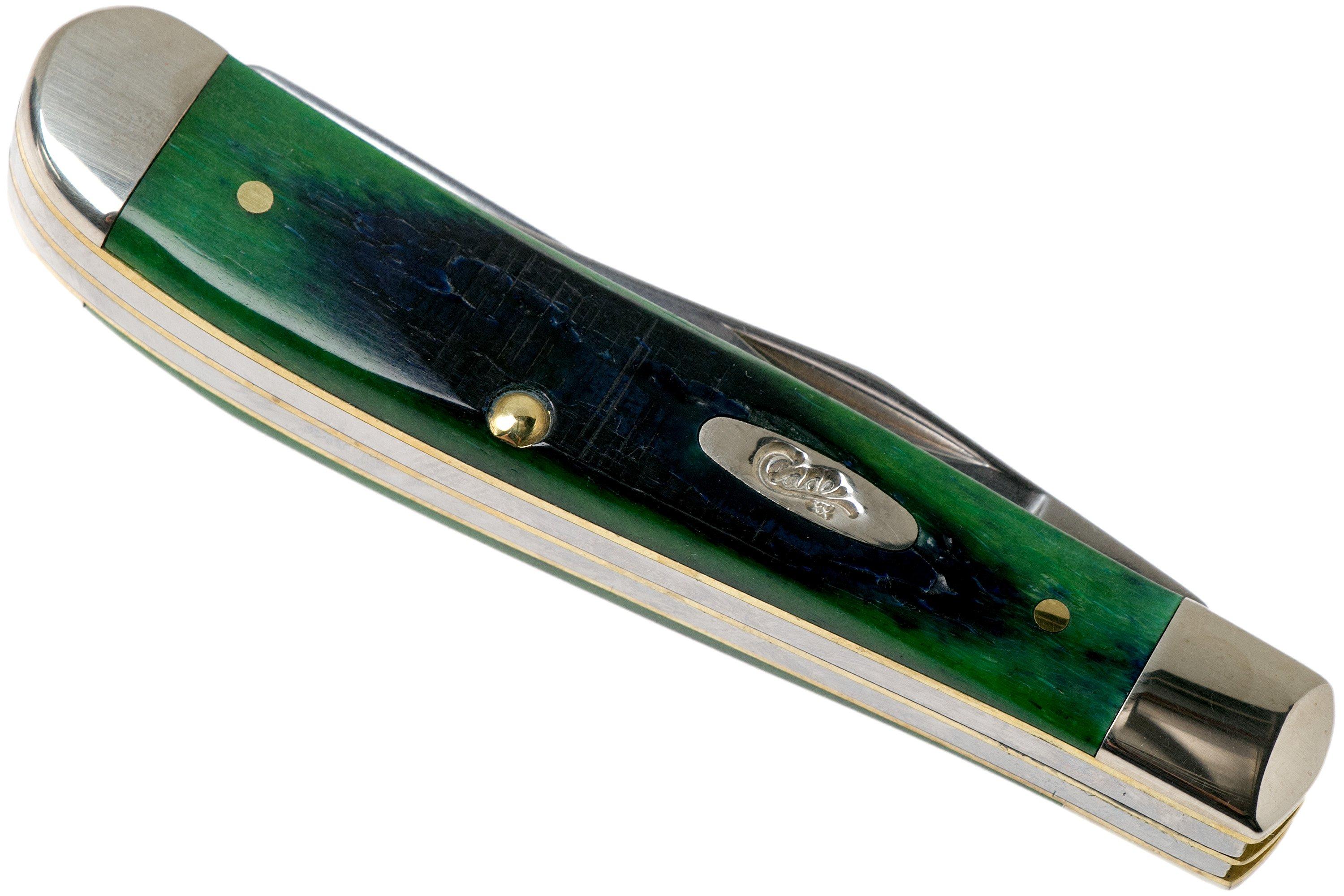Case Mini Trapper Hunter Green Bone, Sawcut, 27662, 6207 SS zakmes