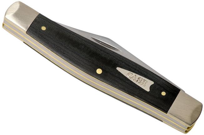 Case Large Stockman Smooth Black Micarta, 27732, 10375 SS pocket