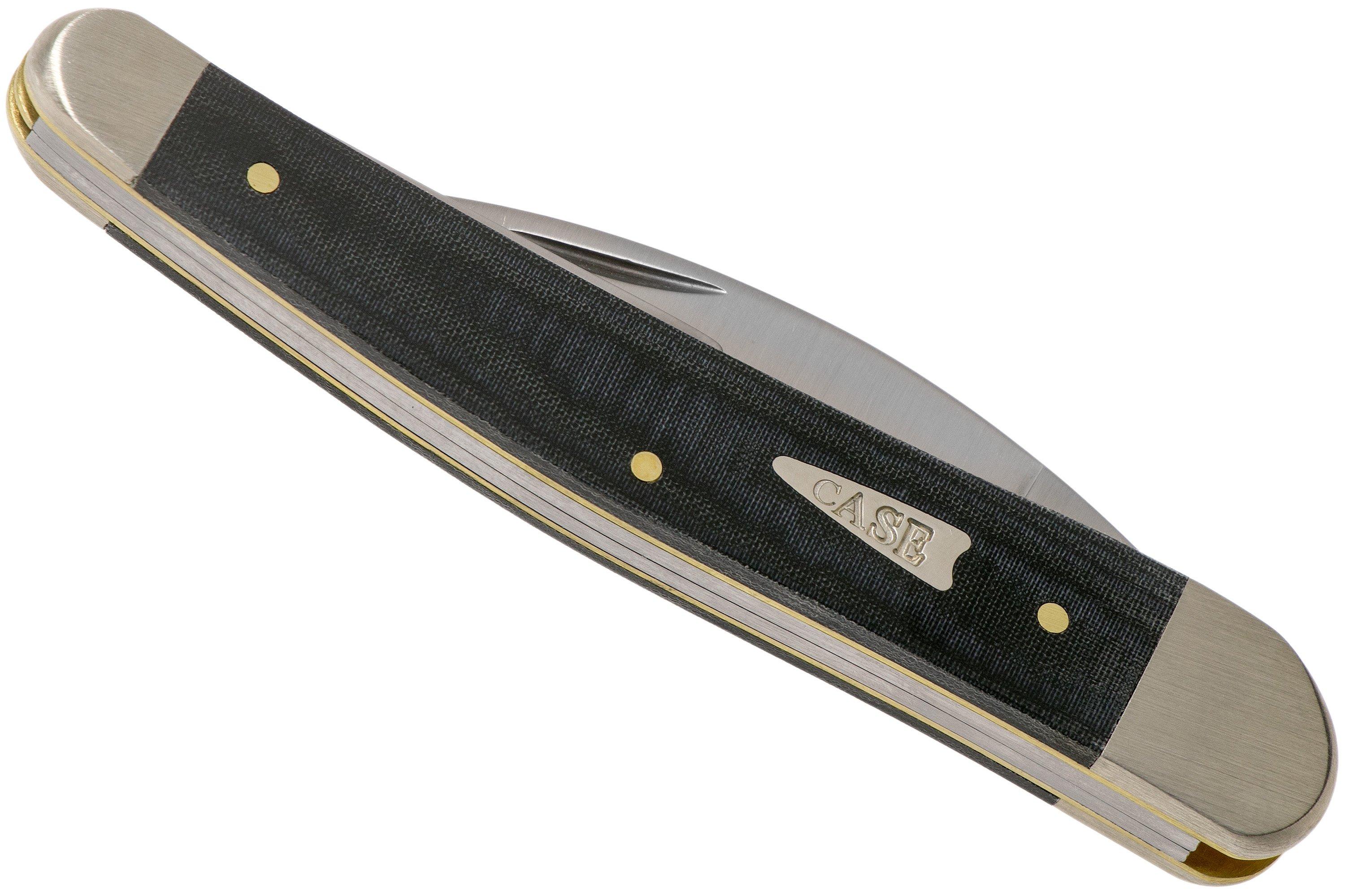 Case Seahorse Whittler Smooth Black Micarta, 27733, 10355WH SS