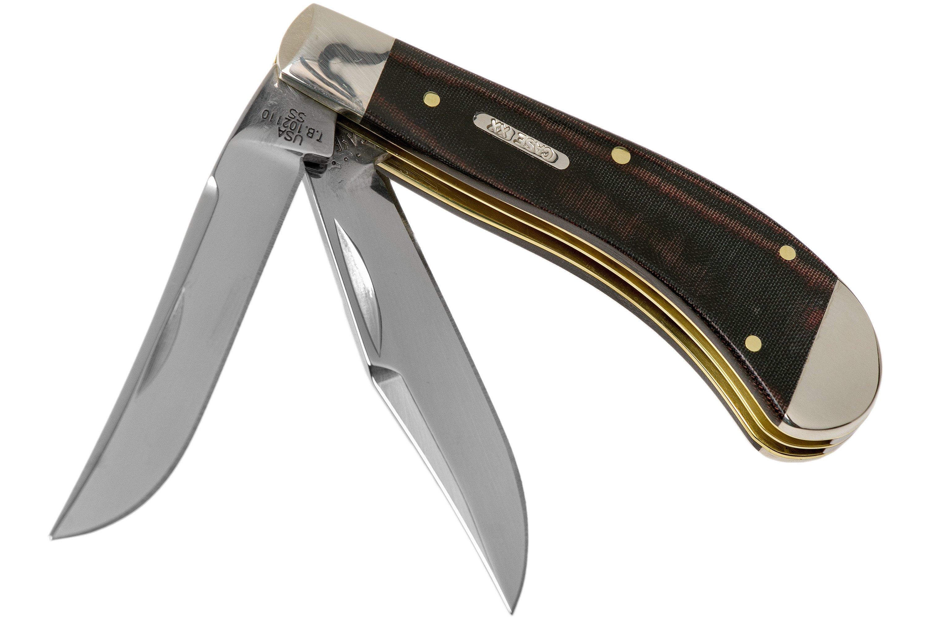 Case Saddlehorn Smooth Black Red Micarta, 27856, TB102110 SS pocket