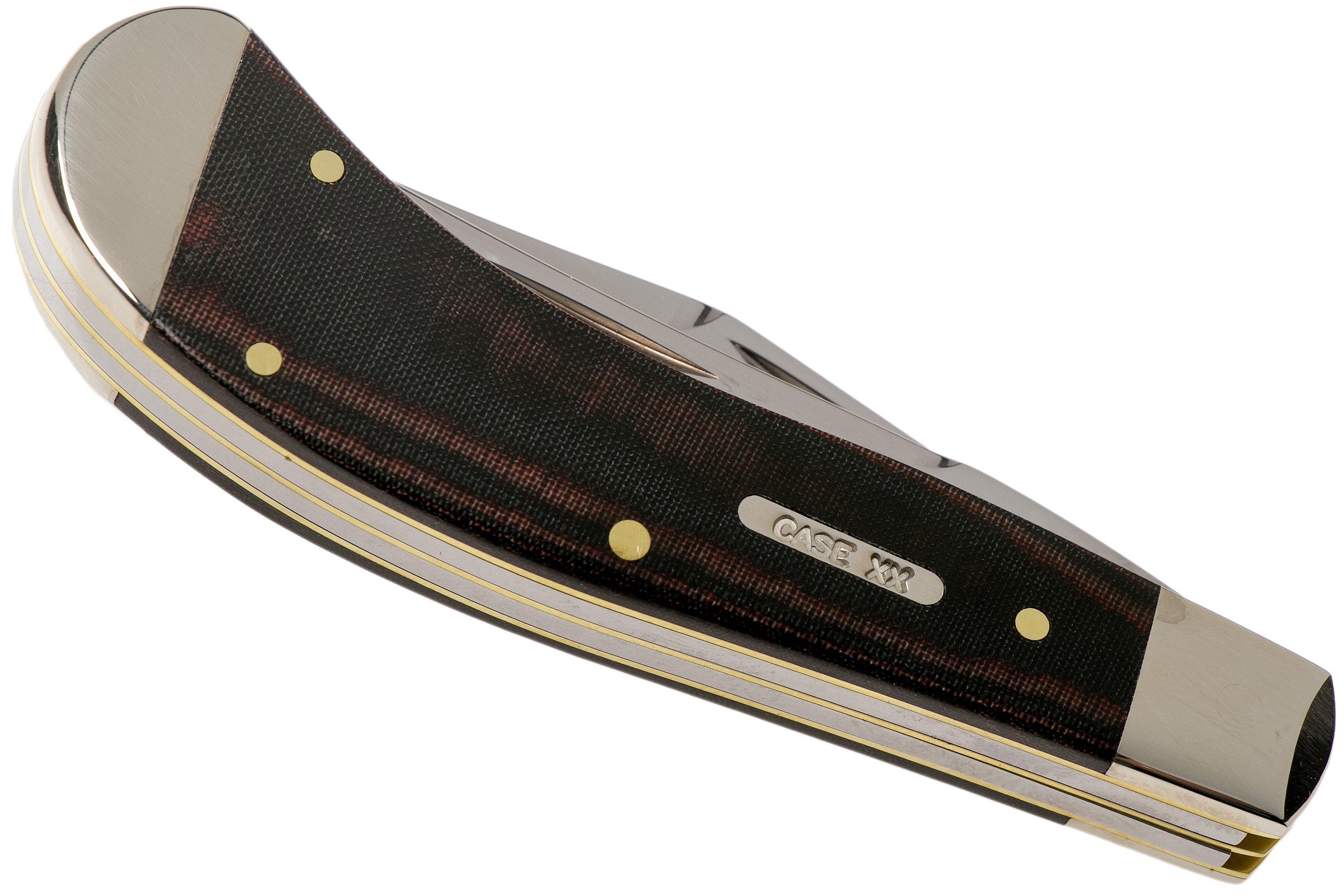 Case Saddlehorn Smooth Black Red Micarta, 27856, TB102110 SS pocket