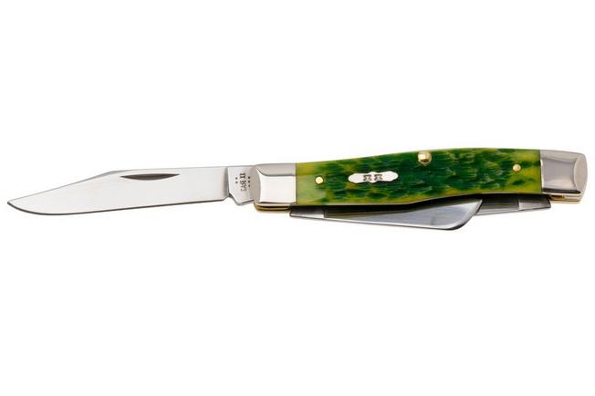 Afbeelding voor Case Medium Stockman Green Apple Bone, Peach Seed Jig, 27862, 63032 SS zakmes