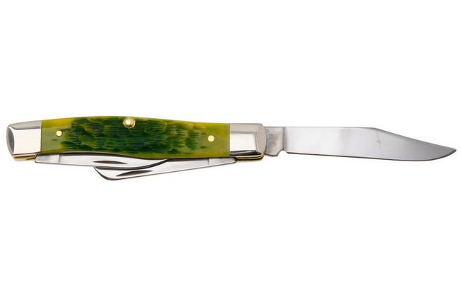 Afbeelding voor Case Medium Stockman Green Apple Bone, Peach Seed Jig, 27862, 63032 SS zakmes