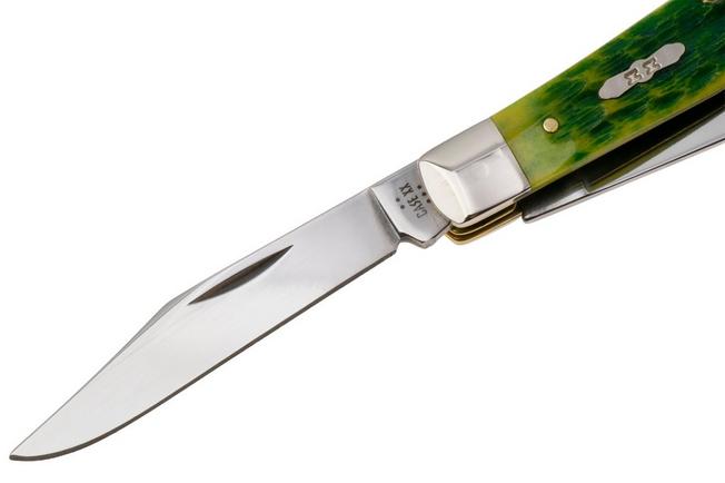 Afbeelding voor Case Medium Stockman Green Apple Bone, Peach Seed Jig, 27862, 63032 SS zakmes