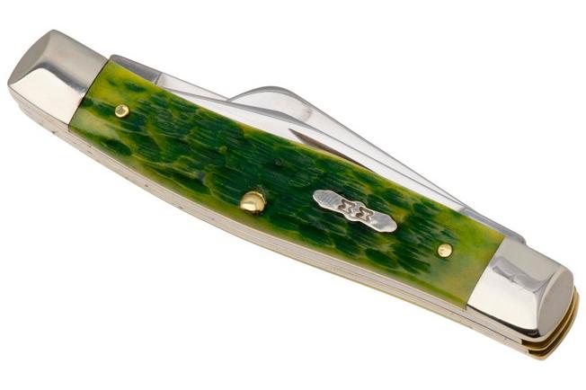Afbeelding voor Case Medium Stockman Green Apple Bone, Peach Seed Jig, 27862, 63032 SS zakmes