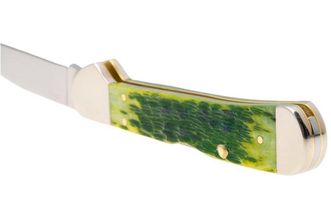 Afbeelding voor Case CopperLock Green Apple Bone, Peach Seed Jig, 27864, 61549WL SS zakmes