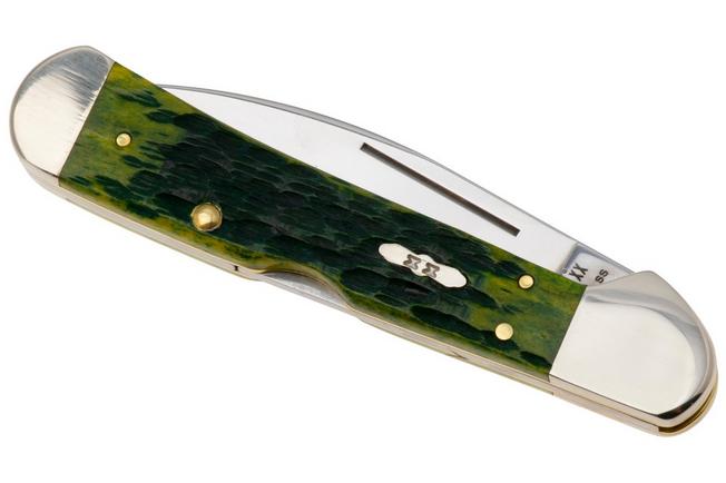 Afbeelding voor Case CopperLock Green Apple Bone, Peach Seed Jig, 27864, 61549WL SS zakmes