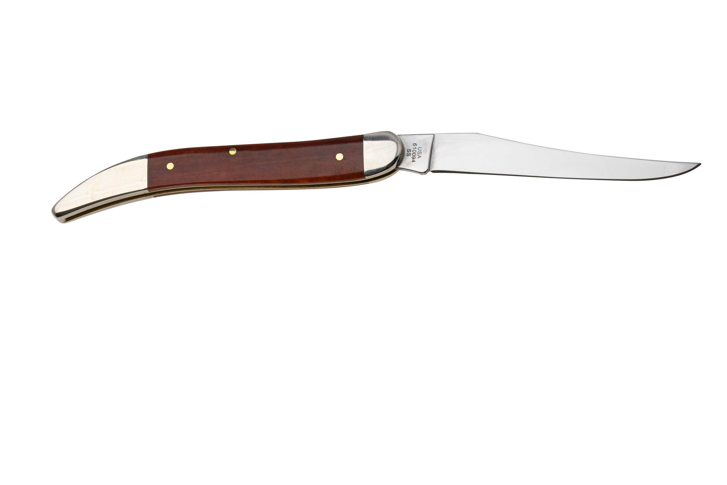 Case Medium Texas Toothpick 28910 Smooth Chestnut Bone 610094 SS zakmes ...