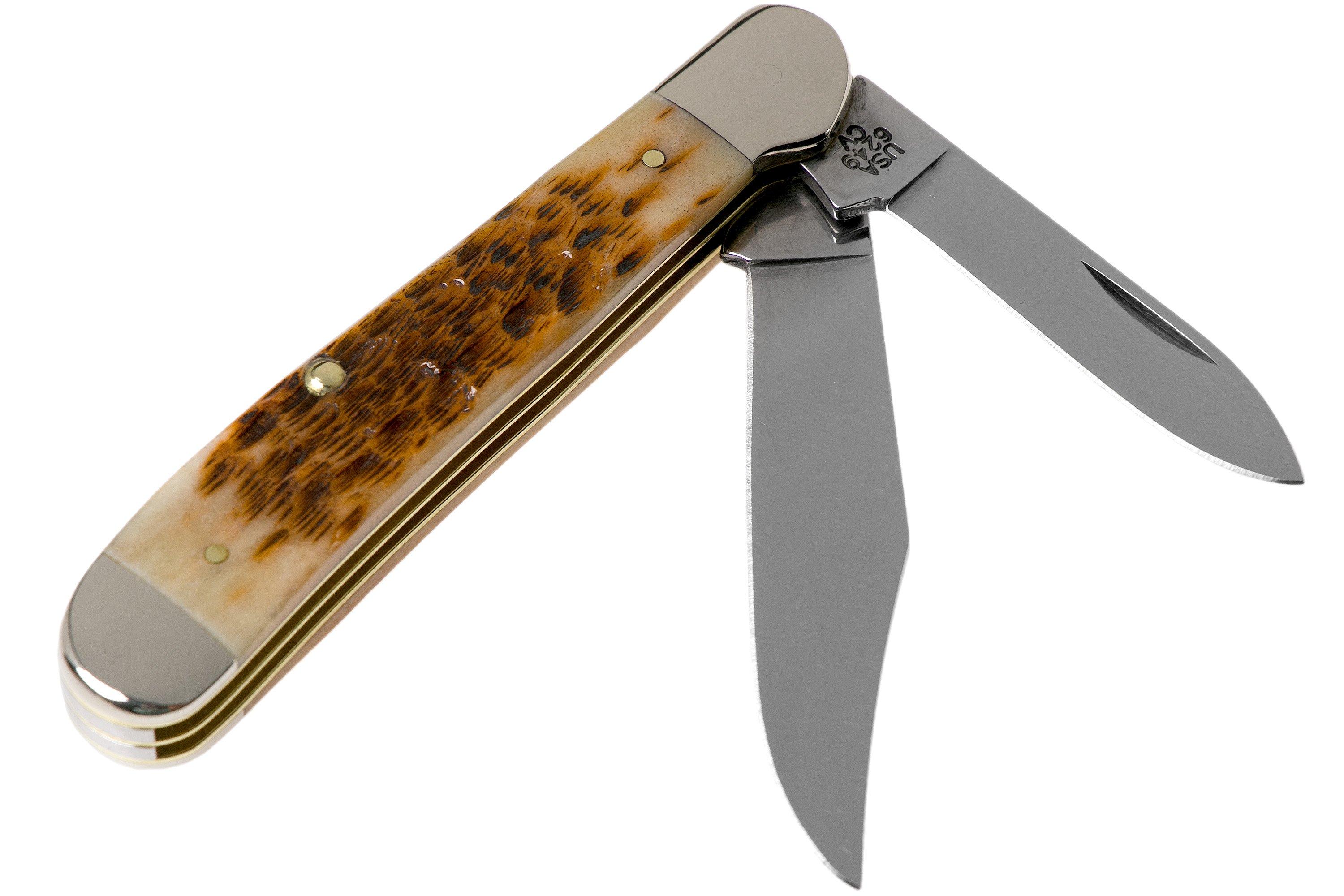 Case Copperhead Amber Jigged Bone, 30091, 6249 CV pocket knife