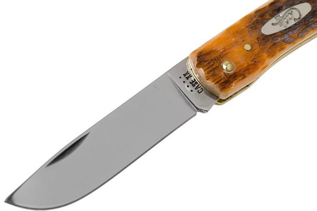 Case Sod Buster Jr Amber Jigged Bone, 30092, 6137 CV pocket knife