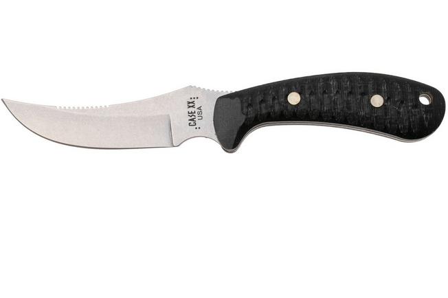 Bild für Case Ridgeback Hunter 30593, Stonewashed Stainless Steel, Black Burlap Laminate, Jagdmesser