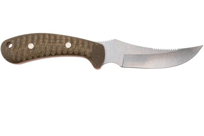 Bild für Case Ridgeback Hunter 30594, Stonewashed Stainless Steel, Green Laminate/Orange G-10, Jagdmesser