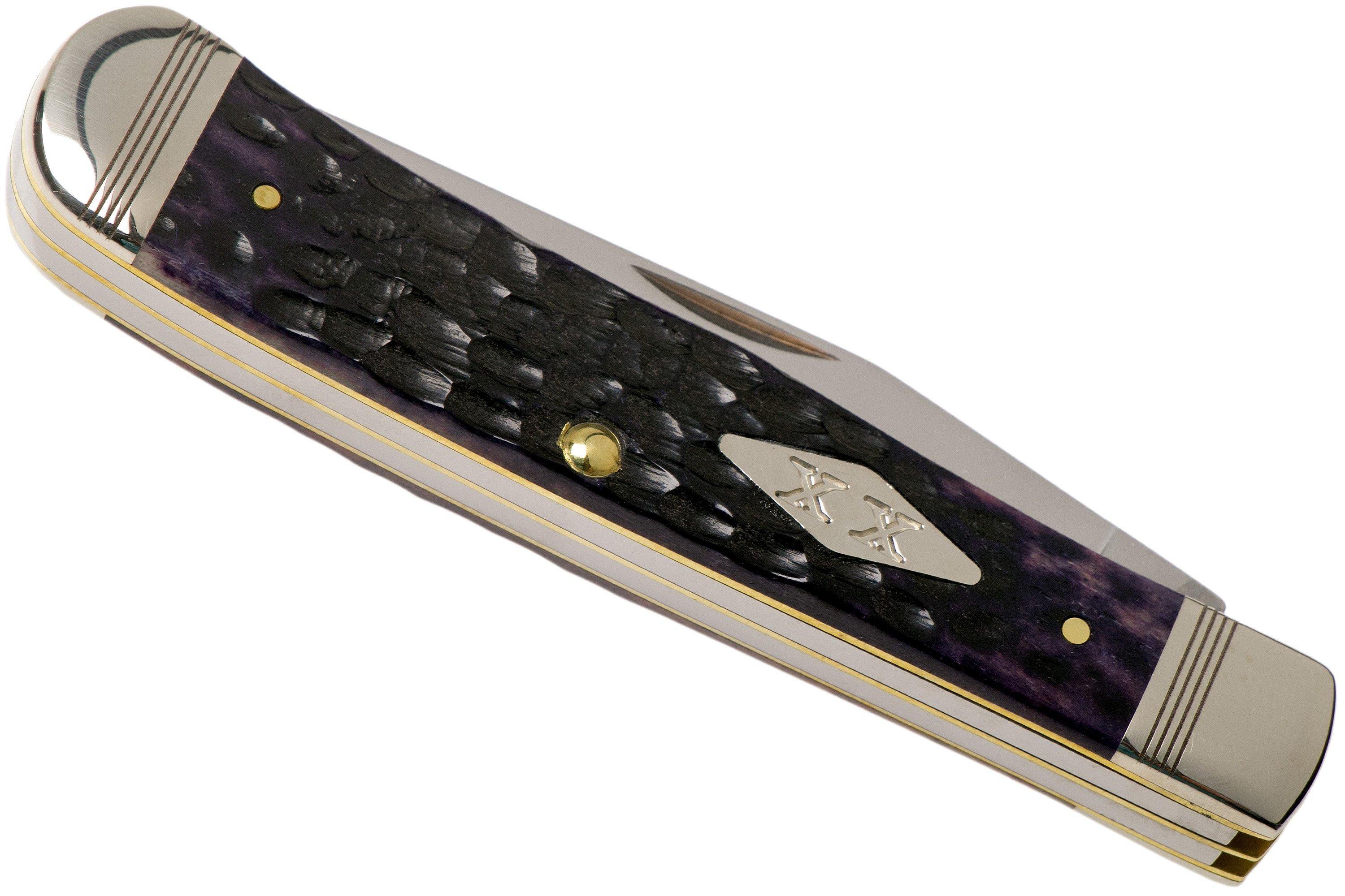 Case Trapper Purple Bone, Standard Jig, 31620, 6254 SS pocket knife