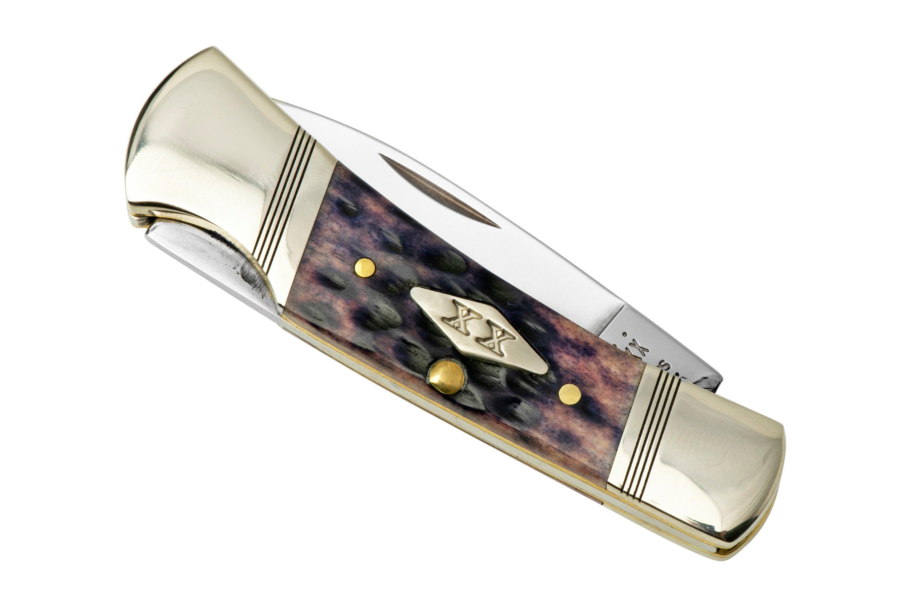 Case Lockback Purple Bone, Standard Jig, 31621, 61225L SS pocket knife