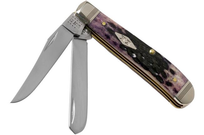 Case Mini Trapper Purple Bone, Standard Jig, 31624, 6207 SS pocket knife