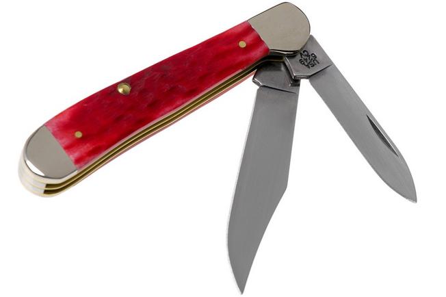 Case®  Peach Seed Jig Dark Red Bone Medium Jack Knife –