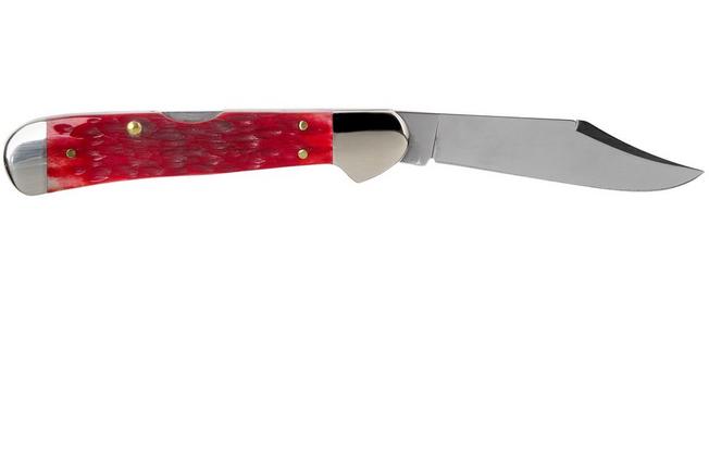 Case Copperhead Dark Red Bone, Peach Seed Jig, 31954, 61749L CV pocket knife