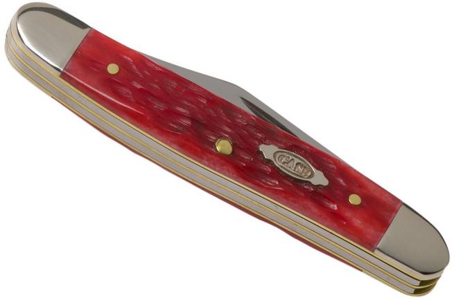 Case®  Peach Seed Jig Dark Red Bone Medium Jack Knife –