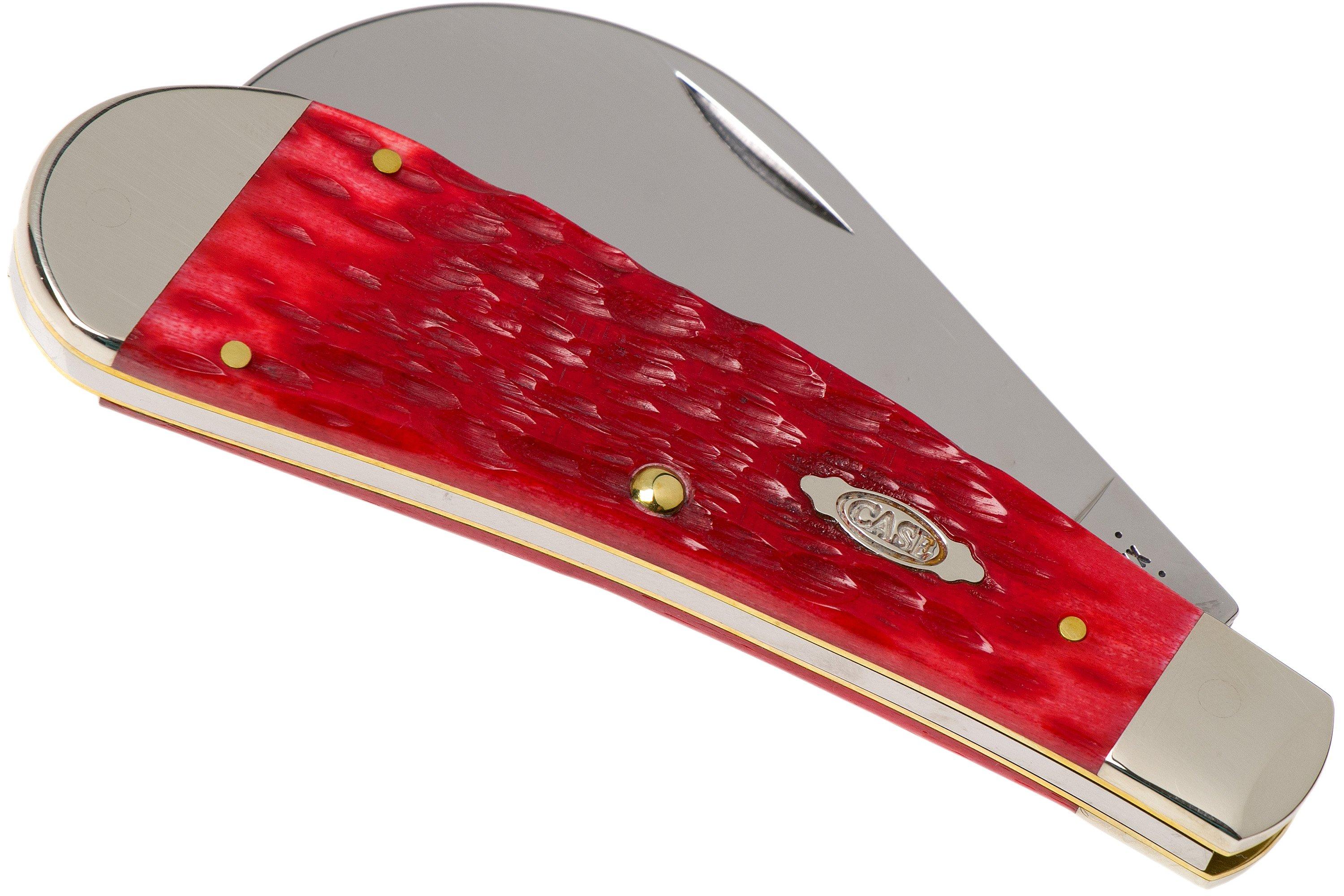 Case Hawkbill Pruner Dark Red Bone, Peach Seed Jig, 31956, 61011 CV