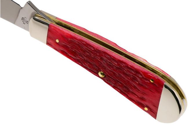 Case Hawkbill Pruner Dark Red Bone, Peach Seed Jig, 31956, 61011 CV pocket  knife