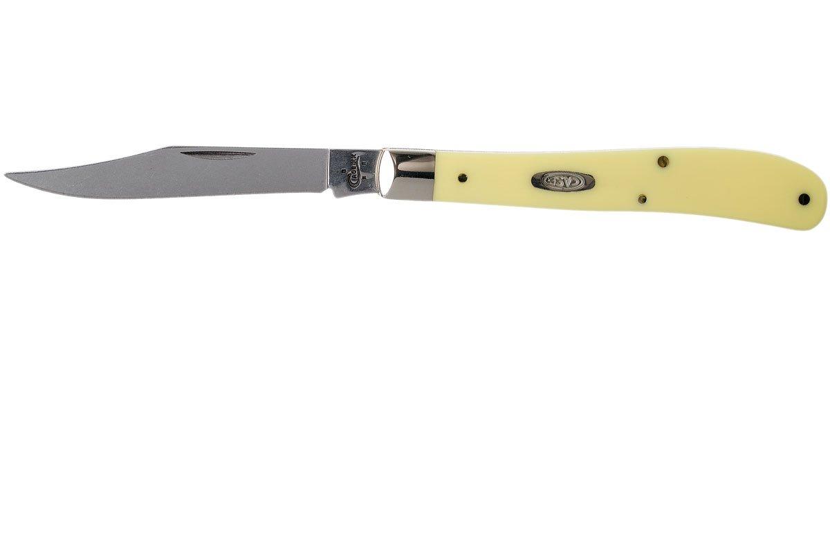 Case Slimline Trapper Yellow Synthetic, 00031, 31048 CV pocket knife