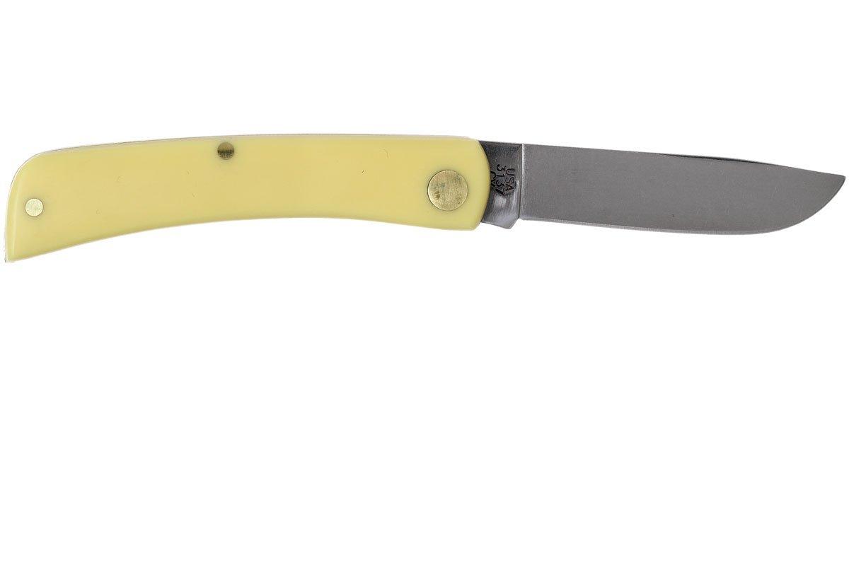 Case Sod Buster Jr. Yellow Synthetic, 00032, 3137 CV pocket knife