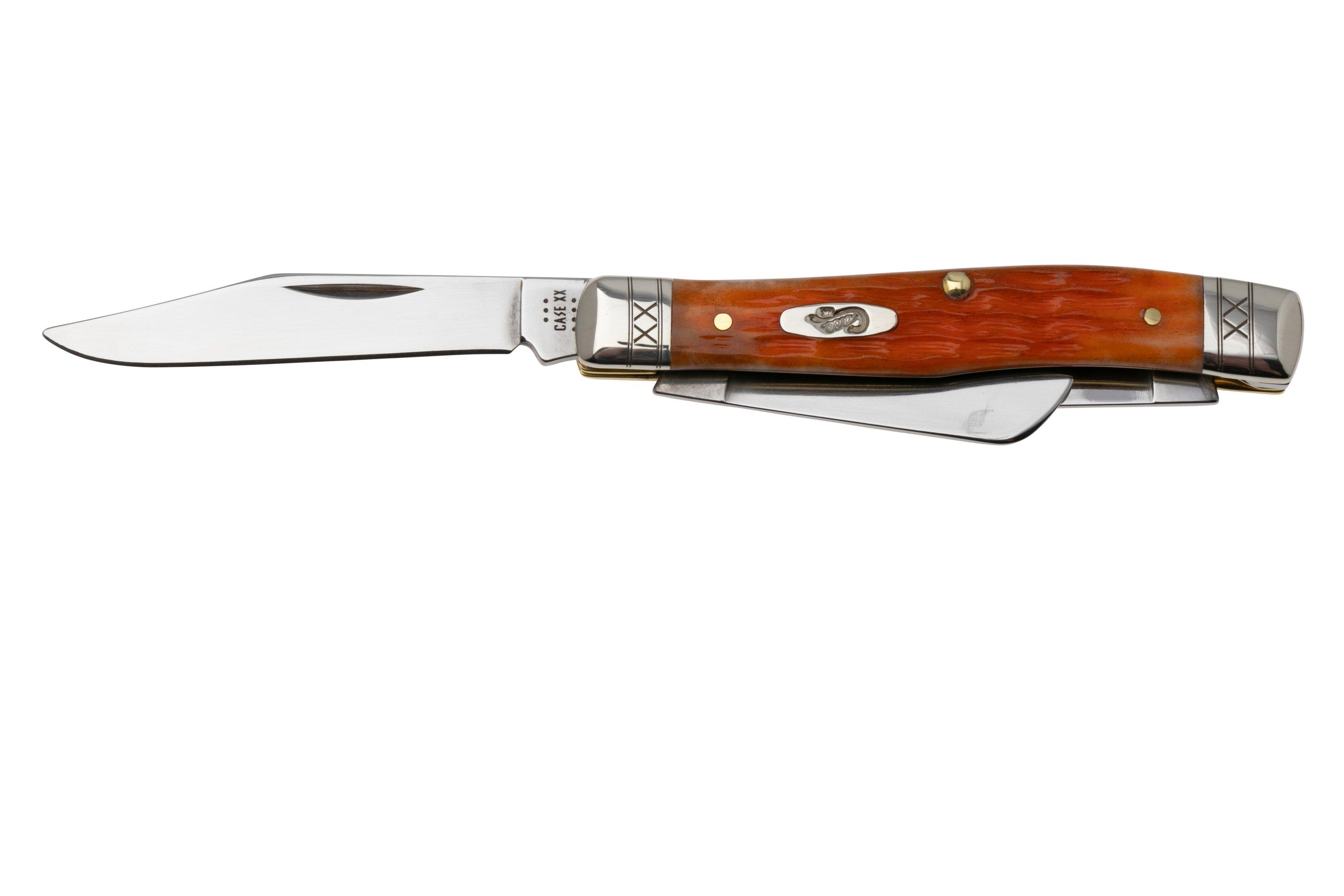 Case Medium Stockman 35819 Cayenne Bone, Crandall Jig, Embellished ...
